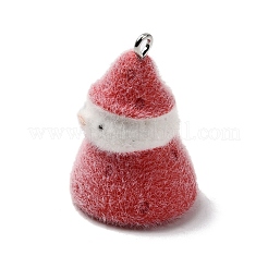 Рождественские подвески из непрозрачной смолы с эффектом флокирования RESI-F062-04B