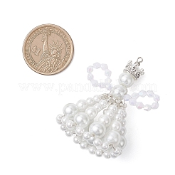 Крупные подвески из перламутровых стеклянных бусин&nbsp;PALLOY-MZ01193-02