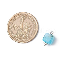 Подвески-кубы из окрашенного натурального агата&nbsp;PALLOY-JF03964