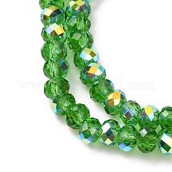 Chapelets de perles en verre transparent électrolytique&nbsp;EGLA-A046-01A-03