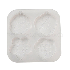 Силиконовые Молды для подвески в виде розы камелии&nbsp;SIL-B074-03