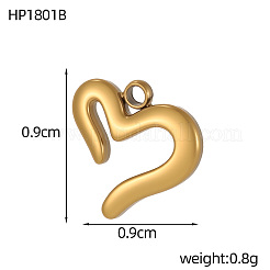 Подвески из нержавеющей стали 304&nbsp;STAS-OY007-20G