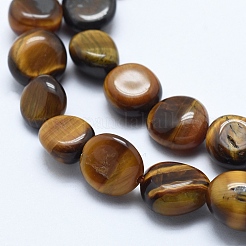 Натуральный тигр глаз бисер прядь G-E483-52