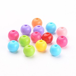 Colore misto acrilico perline gioielli&nbsp;X-PAB704Y