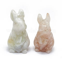 Décorations d'affichage de sculpture en agate de fleurs de cerisier naturelles&nbsp;G-F719-36C