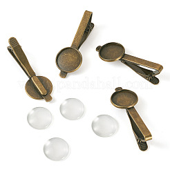 4 шт. оправа для кабошона из сплава FIND-TA0007-83B