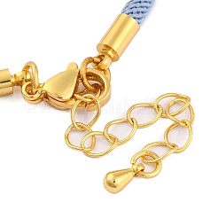 Braccialetti con corde di nylon adatti per ciondoli per connettori&nbsp;AJEW-P116-02G-28