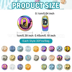 Гальванические стеклянные бусины&nbsp;EGLA-YW0005-01