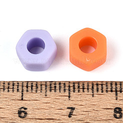 Прорезиненные непрозрачные акриловые бусины&nbsp;SACR-T018-33M