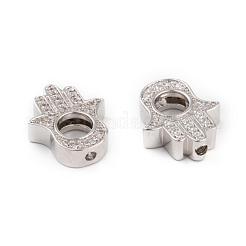 Montatura a pallina in zirconia cubica di grado aaa placcata in ottone placcato di lunga durata&nbsp;ZIRC-G090-51P-NR