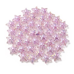 УФ-покрытие Радужные радужные прозрачные акриловые бусины&nbsp;OACR-C007-06E