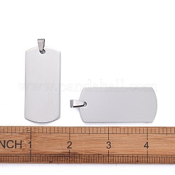 Grands pendentifs en acier inoxydable 304 résistant au ternissement&nbsp;LS-STAS-I140-19B-S