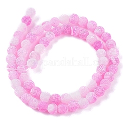 Естественные выветрившиеся агатовые бусины G-L534-06-6mm