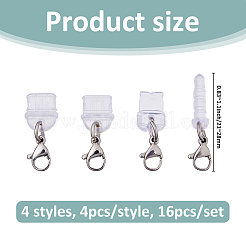 16 шт. 4-х видов пластиковых мобильных пылезащитных заглушек&nbsp;HJEW-FH00152