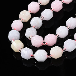 Hilos de abalorios de jade blanco natural&nbsp;G-T132-050B