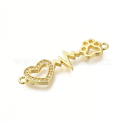 Стойка покрытие латунь прозрачный кубический цирконий полые соединительные подвески KK-M079-08G