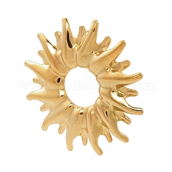 Серьги-гвоздики из нержавеющей стали 304 в форме солнца&nbsp;EJEW-A141-01G