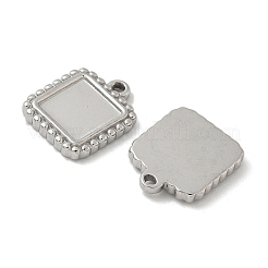 Оправы для подвесок из нержавеющей стали 304 в виде кабошонов STAS-D127-01P