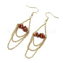 Pendientes colgantes de piedras preciosas naturales&nbsp;EJEW-JE07287