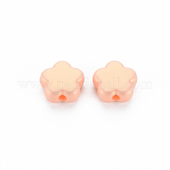 スプレー塗装された不透明なアクリルビーズ  艶消し  スター  ミックスカラー  9x9.5x4mm  穴：1.8mm  約2165個/500g&nbsp;ACRP-S679-36