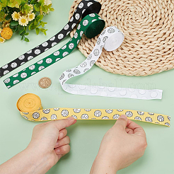 4 рулон 4-цветной репсовой ленты с принтом в виде спортивного мяча OCOR-PH0004-07A