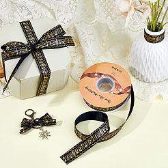 Лента из полиэстера с золотым тиснением OCOR-WH0091-34A