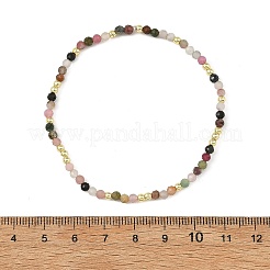 Braccialetti elasticizzati da donna con perline rotonde sfaccettate&nbsp;BJEW-JB14364