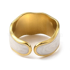 Кольца-манжеты из нержавеющей стали 304 с эмалью для женщин&nbsp;RJEW-F166-37G-01