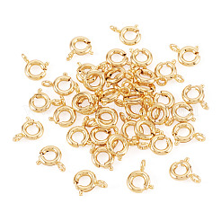 40pcs fermoirs à ressort en laiton&nbsp;KK-TA0008-85G-01