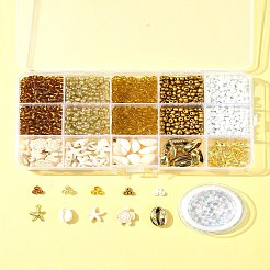 Наборы для изготовления браслетов из стеклянных семян&nbsp;DIY-FS0007-11B