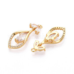 Латунные микро проложить кубического циркония подвески&nbsp;KK-N263-52G