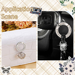 16 шт. Кольца пружинные со стразами из сплава&nbsp;FIND-SP0004-52B