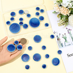 200 г круглые фарфоровые кабошоны&nbsp;PORC-SP0001-16