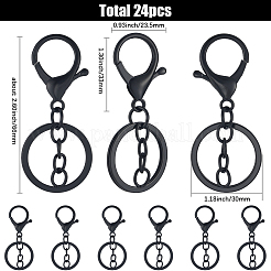 24 шт. застежки для брелка из сплава&nbsp;KEYC-SC0001-82EB