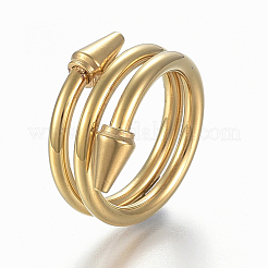 304ステンレススチールワイドバンド指輪  サイズ6~9  ミックスカラー  16~19mm&nbsp;RJEW-E153-19