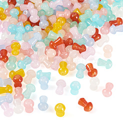 180шт 9 цвета выпечки окрашенные стеклянные бусины DGLA-TA0001-37