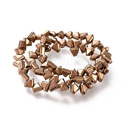 Гальванизировать немагнитных синтетический гематит бисер пряди G-M359-01E