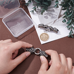 2 комплект из 2-х колец пружинного затвора из нержавеющей стали 304 в тибетском стиле FIND-PH0025-51B