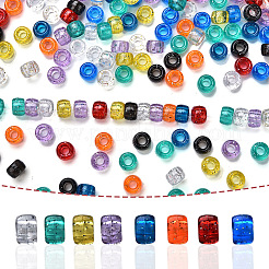 1200шт 10 цвета прозрачные пластиковые бусины&nbsp;KY-YW0001-83