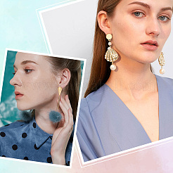 32 шт. 8 шт. фурнитура для сережек-гвоздиков из нержавеющей стали 304&nbsp;STAS-DC0002-46