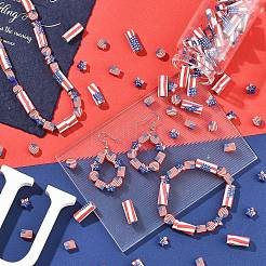 80pcs 4 Arten handgemachte Polymer-Ton-Perlen&nbsp;CLAY-YW0002-71