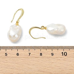 Ohrhänger aus natürlicher Barockperle (Keshi-Perle) für Damen&nbsp;EJEW-JE07015