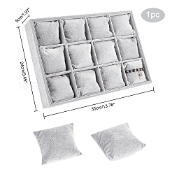 Велюровый деревянные браслет браслет / / часы дисплеи BDIS-WH0003-01A-WH