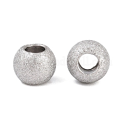 304ステンレススチールビーズ  ロンデル  グリッターパウダー付き  イオンプレーティング（ip）  ステンレス鋼色  6x5mm  穴：2.5mm&nbsp;SA-H001-01A-P
