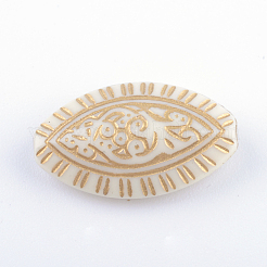 Лошадь глаз гальванических акриловые бусины PACR-Q102-225A