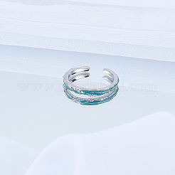 1 шт. латунные регулируемые открытые манжеты для женщин&nbsp;RJEW-LP0002-58A