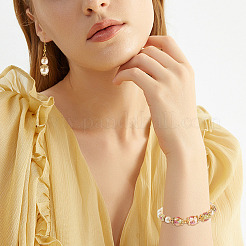 16 шт. 8 стильных латунных колпачка с микропаве из кубического циркония&nbsp;ZIRC-TA0001-23G