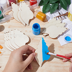 Набор незавершенных деревянных подвесок на тему животных для живописи WOOD-WH0124-26G