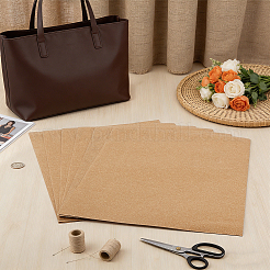 バッグや財布用の混合レザー手工芸ライナーロール  長方形  淡い茶色  422x297x0.4mm&nbsp;DIY-WH0622-756A