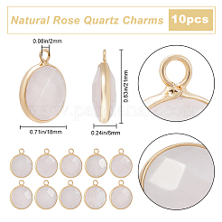 10шт подвески из натурального розового кварца G-BBC0001-37A